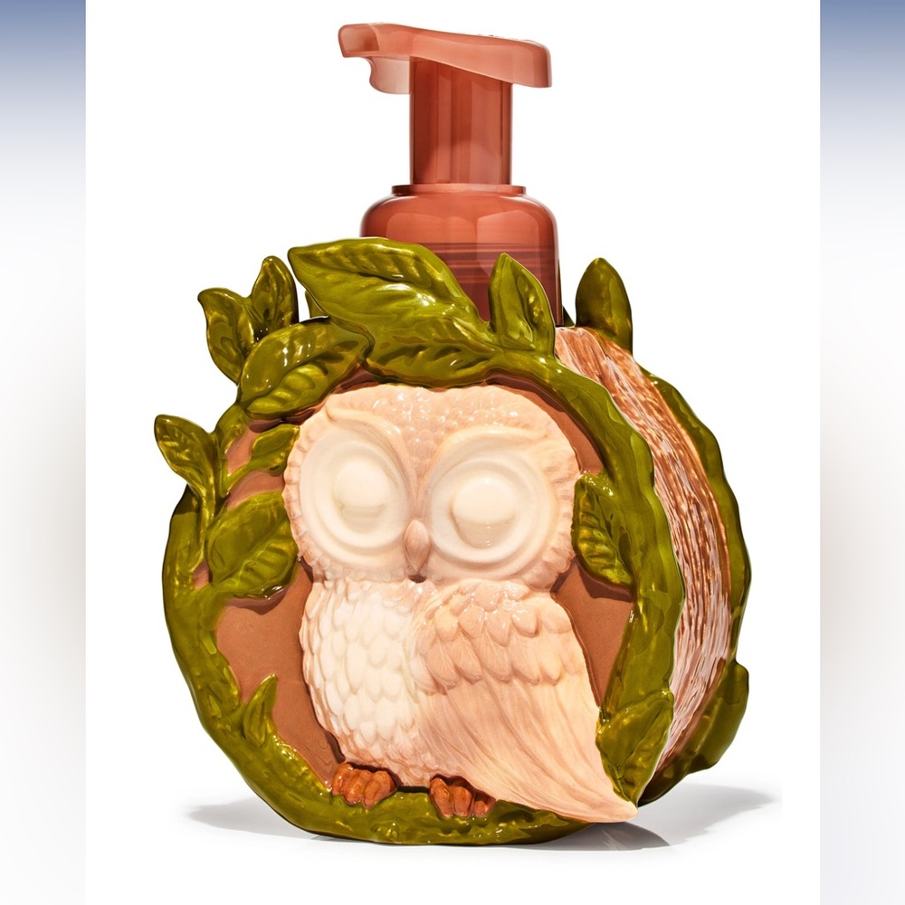 Bath & Body Works Sleepy Owl Gentle & Clean Foaming Hand Soap Dispenser w/ flaws